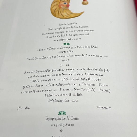 Santa's Snow Cat Children's Holiday Christmas Books Tradition - Picture 10 of 10